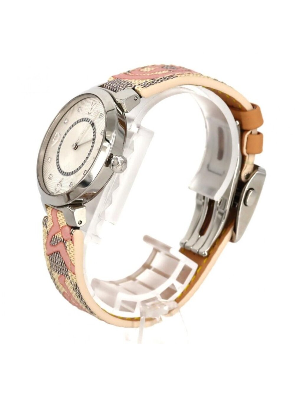 Louis Vuitton Tambour Monogram 8 P Q13 mj SS Quartz - Picture 2 of 9